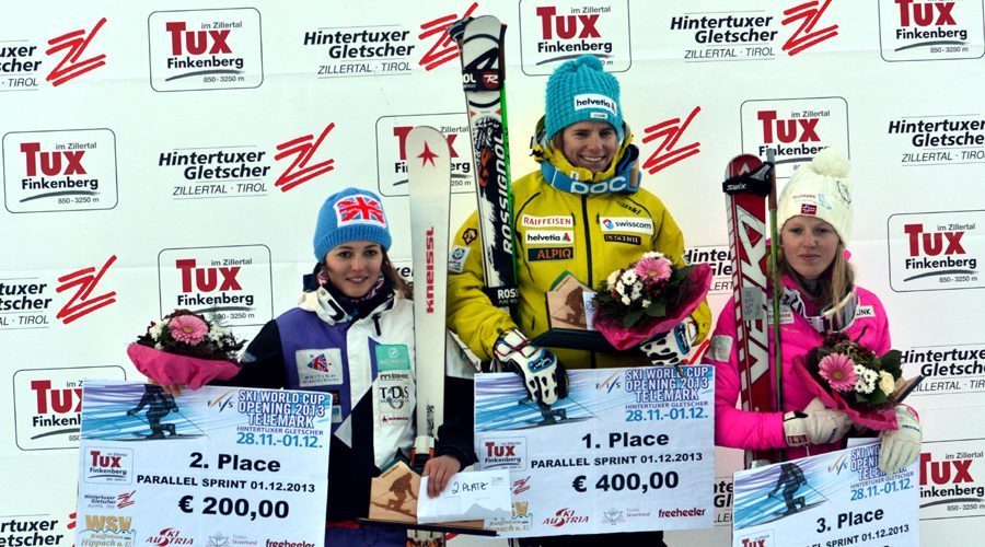 Jaz Taylor podium