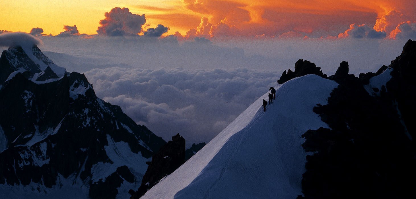 Alba sul Monte Bianco Mont Blanc sunset