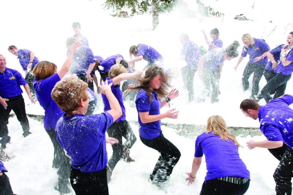 Staff snowballs