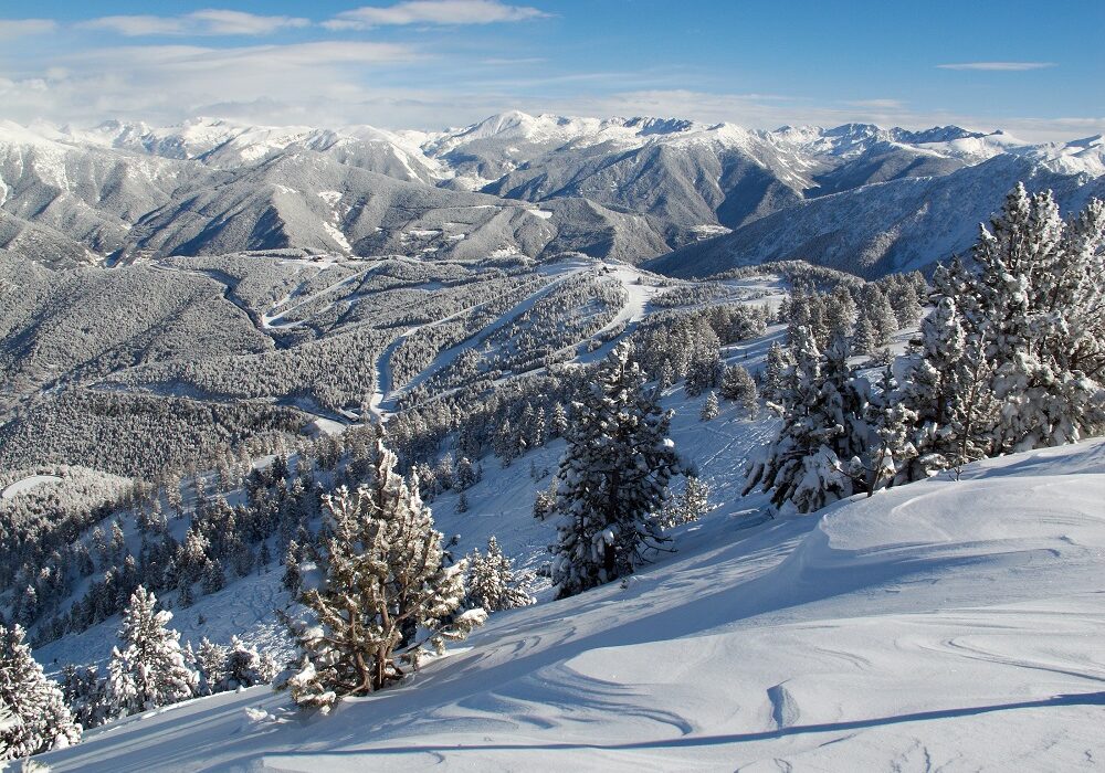 Andorra Snowy Mountains