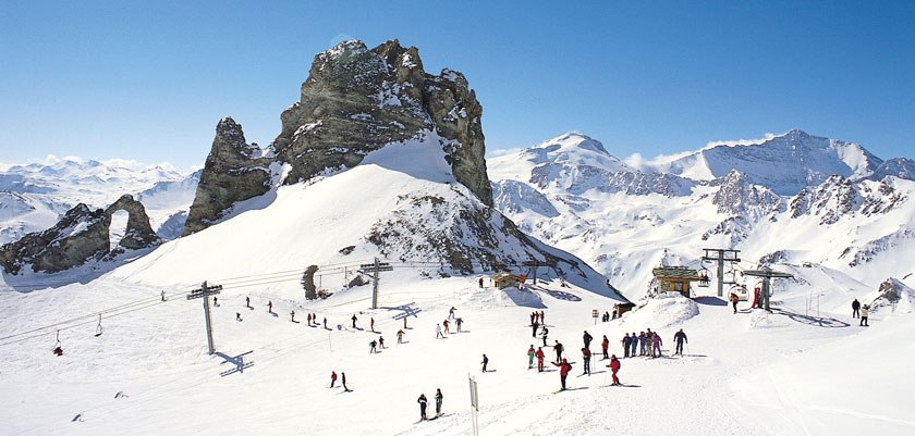 france espace killy ski area tignes panorama piste
