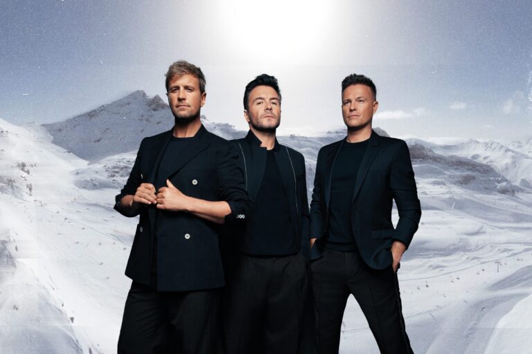 Westlife against the snowy Ischgl slopes