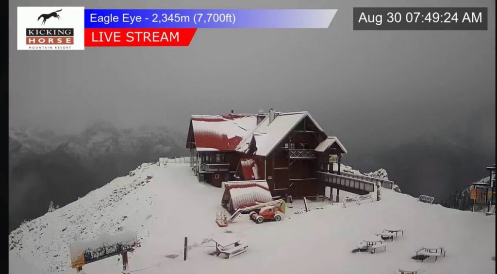 Summer Snowfall on Canadian Slopes